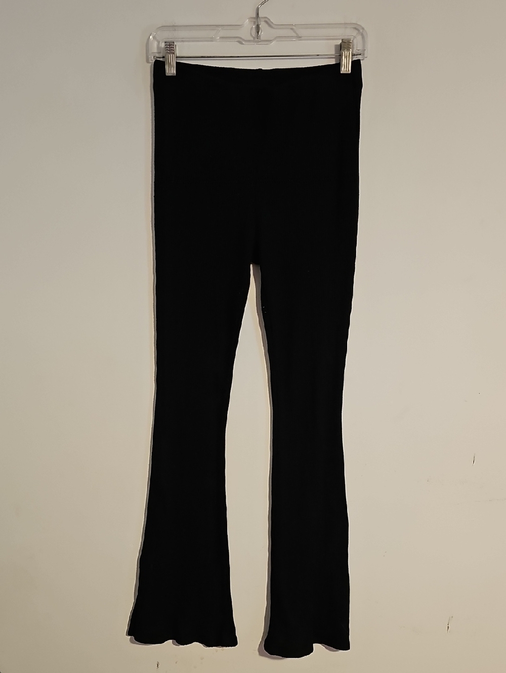 No Boundaries Black Wide-Leg Knit Pants